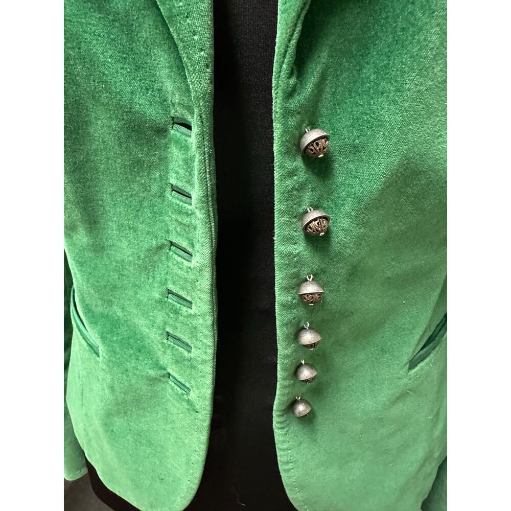 Tahari Womens Blazer Green 6 Velvet Business Office Formal Career Work Corporate - Picture 7 of 12